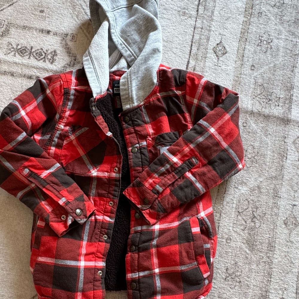 Carhartt Red and Black Plaid Jacket